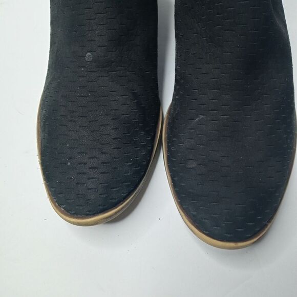 Lucky Brand Baley Black Perforated Leather Booties - Picture 3 of 8